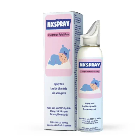 Dung dịch vệ sinh mũi NX Spray - Congestion Relief Baby