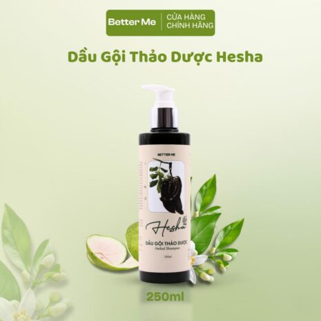 Dầu Gội Thảo Dược Hesha 250ml - Tinh Dầu Bưởi & Gừng, Hỗ Trợ Giảm Gãy Rụng