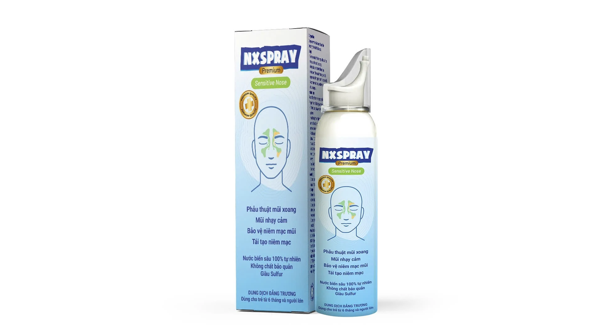 Dung dịch vệ sinh mũi NX Spray Premium - Sensitive Nose 100ml