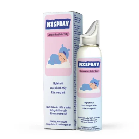 Dung dịch vệ sinh mũi NX Spray - Congestion Relief Baby 100ml
