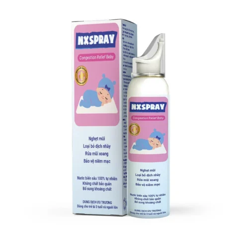 Dung dịch vệ sinh mũi NX Spray Premium - Congestion Relief Baby 100ml